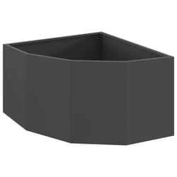 Jardinière D'Angle Noir 60 X 60 X 35 Cm Acier Vidaxl
