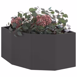Jardinière D'Angle Noir 60 X 60 X 35 Cm Acier Vidaxl - Vue supplémentaire 2