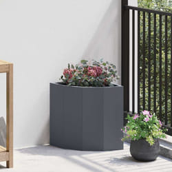 Jardinière D'Angle Anthracite 30 X 30 X 35 Cm Acier Vidaxl