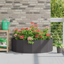 Jardinière Noir 120 X 60 X 35 Cm Acier Vidaxl