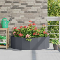 Jardinière Anthracite 120 X 60 X 35 Cm Acier Vidaxl
