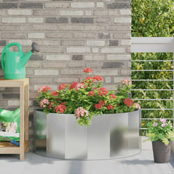 Jardinière Argent 90 X 45 X 35 Cm Acier Galvanisé Vidaxl