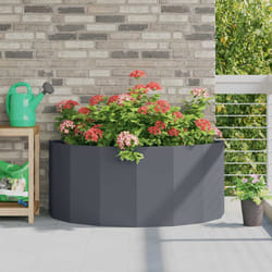 Jardinière Anthracite 120 X 60 X 50 Cm Acier Vidaxl