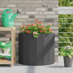 Jardinière Noir 60 X 30 X 50 Cm Acier Vidaxl