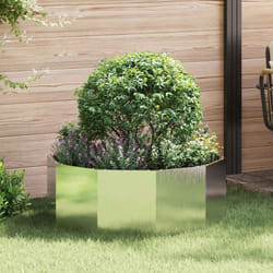 Jardinière Argent 90 X 90 X 35 Cm Acier Inoxydable Vidaxl
