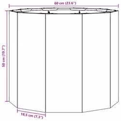 Jardinière Argent 60 X 60 X 50 Cm Acier Inoxydable Vidaxl - Vue supplémentaire 2