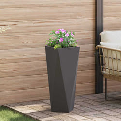 Jardinière Noir 30 X 30 X 75 Cm Acier Vidaxl