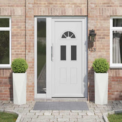 Jardinière 2 Pcs Blanc 30 X 30 X 75 Cm Acier Vidaxl