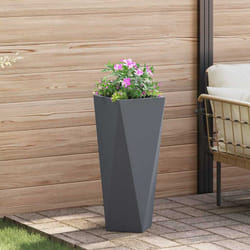 Jardinière Anthracite 30 X 30 X 75 Cm Acier Vidaxl