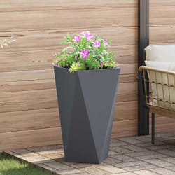 Jardinière Anthracite 40 X 40 X 75 Cm Acier Vidaxl