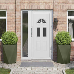 Jardinière 2 Pcs Vert Olive 50 X 50 X 75 Cm Acier Vidaxl