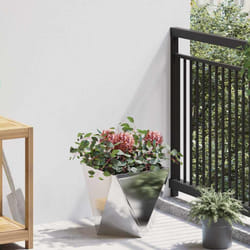 Jardinière Argent 30 X 30 X 30 Cm Acier Inoxydable Vidaxl