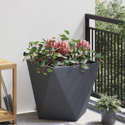 Jardinière Anthracite 50 X 50 X 50 Cm Acier Vidaxl