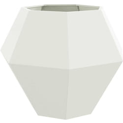 Vidaxl Jardinière Blanc 100 X 100 X 80 Cm Acier