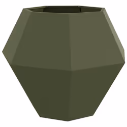 Vidaxl Jardinière Vert Olive 100 X 100 X 80 Cm Acier - Vue supplémentaire 2