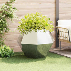 Vidaxl Jardinière Argent 100 X 100 X 80 Cm Acier Inoxydable