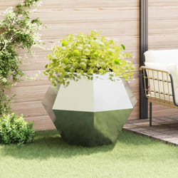 Vidaxl Jardinière Argent 100 X 100 X 80 Cm Acier Galvanisé