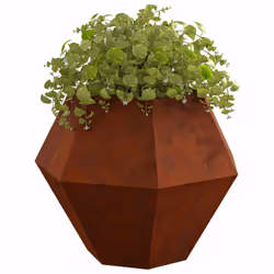 Vidaxl Jardinière Rouillé 100 X 100 X 80 Cm - Vue supplémentaire 2
