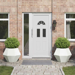 Vidaxl Jardinière 2 Pcs Blanc 75 X 75 X 60 Cm Acier