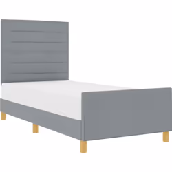 Le cadre de lit simple en tissu avec tête de lit est une super façon d'améliorer le confort de sommeil dans n'importe quelle  ...