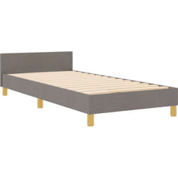 Vidaxl - Cadre de Lit Taupe 100x200 cm en Tissu