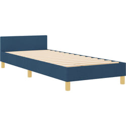 Vidaxl - Cadre de lit bleu 80x200 cm en tissu