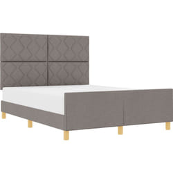 Vidaxl - Cadre de lit en taupe, 160x200 cm, tissu