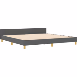 Ce cadre de lit en bois gris foncé est super stylé pour ta chambre. À la fois beau et pratique, il a un design minimaliste. S ...