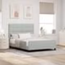 vidaXL Lit Gris clair 160x200 cm Velours 3344951