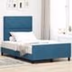 Cadre de lit en velours bleu foncé vidaXL 120x190 cm 3344997