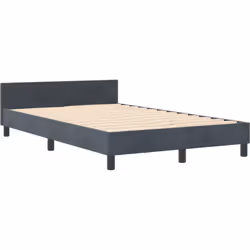 Ce cadre de lit double moderne, en gris foncé, a un design à la fois stylé et pratique, parfait pour booster ta chambre. Avec ...