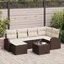 vidaXL Canapés de Jardin 6 Pièces avec coussins gris en poly rattan