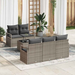 Vidaxl - Ensemble De Canapé De Jardin 6 Pcs Gris 55 X 55 X 37 Cm