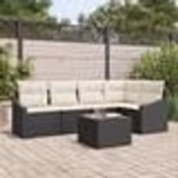 vidaXL Ensemble de salle à manger de jardin 5 pièces avec coussins en poly rotin marron