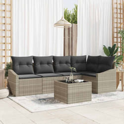 Vidaxl - Ensemble De Salle À Manger Pour Jardin 6 Pcs Gris Clair