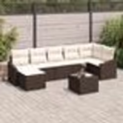 vidaXL Ensemble de salle à manger de jardin 7 pièces avec coussins gris rattan poly