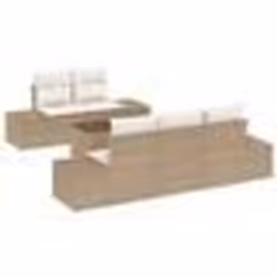 vidaXL Ensemble de Canapé de Jardin 6 pièces avec Coussins Beige Rattan