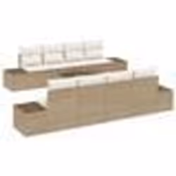vidaXL Ensemble de canapés de jardin 7 pièces avec coussins beige rattan poly