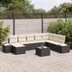 vidaXL Ensemble de canapé de jardin de 8 pièces avec coussins Brown Rotin Synthétique