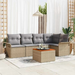 vidaXL Ensemble de canapé de jardin Ensemble de 3 Beige et gris clair