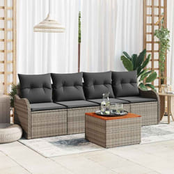 Vidaxl Ensemble De Canapé De Jardin 5 Pcs Gris