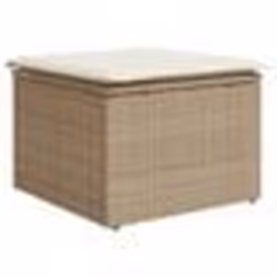 vidaXL Ensemble de canapé de jardin 6 pcs Beige et blanc