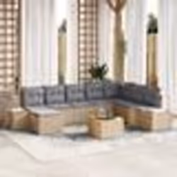 vidaXL Ensemble de Canapés de Jardin 9 pcs Beige et gris clair