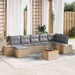 Vidaxl - Ensemble De Canapé De Jardin 8 Pcs Beige Et Gris Clair