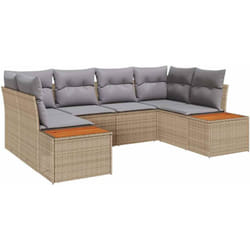 Vidaxl - Ensemble De Canapé De Jardin 6 Pcs Beige Et Gris Clair