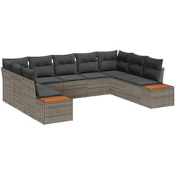 Vidaxl - Ensemble De Canapé De Jardin 5 Pcs Gris 289 X 209 X 85 Cm