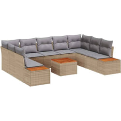 Vidaxl - Ensemble De Canapé De Jardin 6 Pcs Beige Et Gris Clair