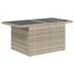 Ensemble Canapés Jardin vidaXL 9 Pièces avec Coussins Gris Clair Poly Rattan