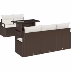 Cet ensemble de canapés jardin rend tes moments en extérieur bien plus agréables. Pratique et stylé, son design modulable s’a ...