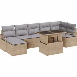 Cet ensemble de canapé de jardin est l'endroit idéal pour se détendre et recevoir à l'extérieur. Il allie confort et modernit ...